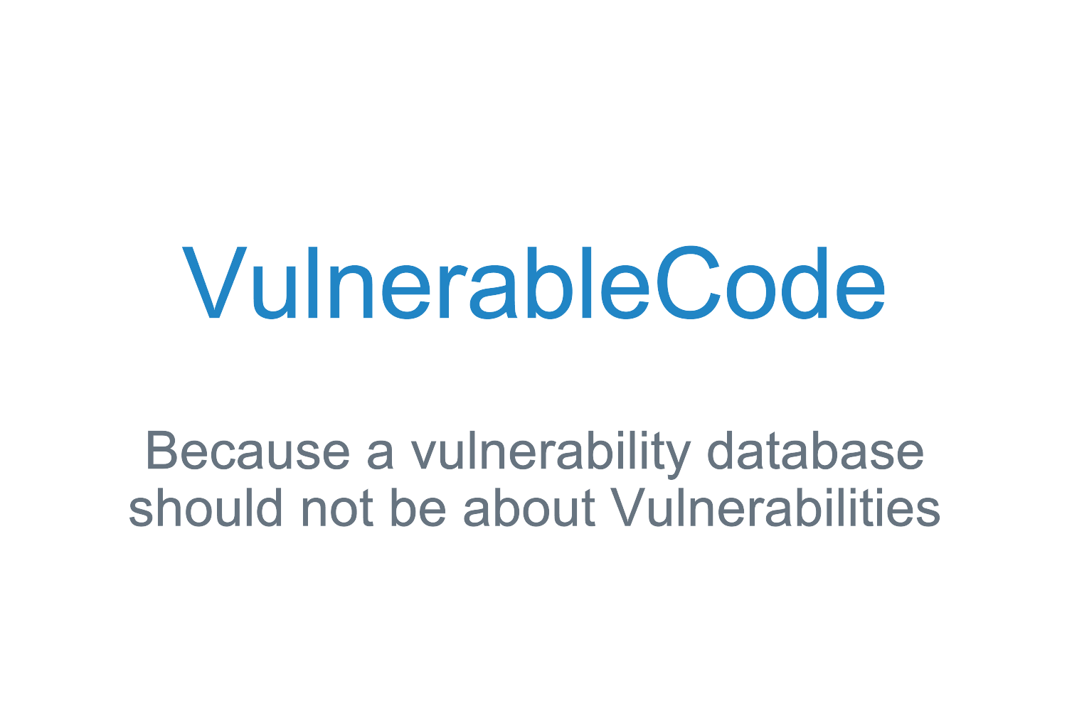 VulnerableCode